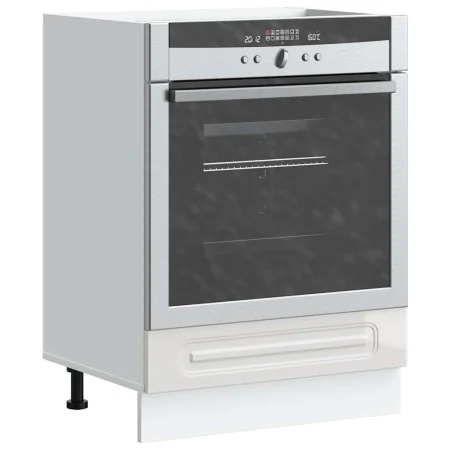 Mueble de horno Kalmar alto brillo blanco madera reconstituida by , Kitchen cabinets - Ref: Foro24-853519, Price: 74,68 €, Di...