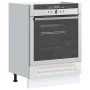 Mueble de horno Kalmar alto brillo blanco madera reconstituida by , Kitchen cabinets - Ref: Foro24-853519, Price: 74,68 €, Di...