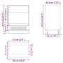 Mueble de horno Kalmar alto brillo blanco madera reconstituida by , Kitchen cabinets - Ref: Foro24-853519, Price: 74,68 €, Di...