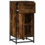 Aparador madera ingeniería y metal roble ahumado 35,5x35x76 cm by , Sideboards - Ref: Foro24-848961, Price: 67,61 €, Discount: %