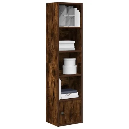 Estantería madera de ingeniería roble ahumado 31x24x127 cm by , Bookcases and shelves - Ref: Foro24-860350, Price: 53,02 €, D...