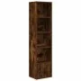 Estantería madera de ingeniería roble ahumado 31x24x127 cm by , Bookcases and shelves - Ref: Foro24-860350, Price: 53,02 €, D...