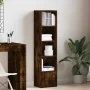 Estantería madera de ingeniería roble ahumado 31x24x127 cm by , Bookcases and shelves - Ref: Foro24-860350, Price: 53,02 €, D...