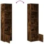 Estantería madera de ingeniería roble ahumado 31x24x127 cm by , Bookcases and shelves - Ref: Foro24-860350, Price: 53,02 €, D...