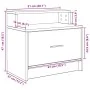 Mesilla de noche con cajón gris sonoma 51x31x47 cm by , Nightstands - Ref: Foro24-858678, Price: 45,52 €, Discount: %