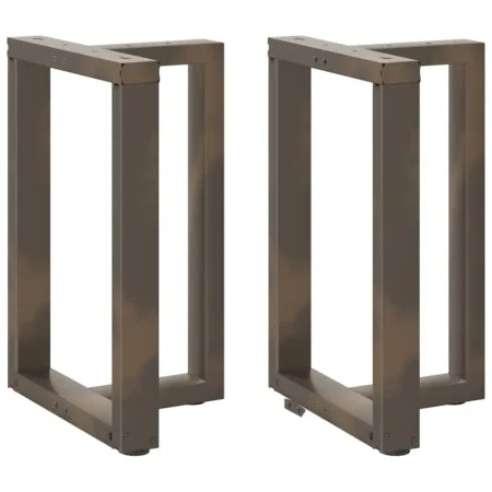 Patas mesa comedor forma T 2uds acero natural 50x35x(72-73)cm by , Table legs - Ref: Foro24-4013051, Price: 126,93 €, Discoun...