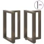 Patas mesa comedor forma T 2uds acero natural 50x35x(72-73)cm by , Table legs - Ref: Foro24-4013051, Price: 126,93 €, Discoun...
