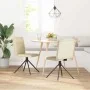 Sillas de comedor 2 unidades tela color crema by , dining chairs - Ref: Foro24-4101239, Price: 104,25 €, Discount: %