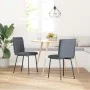 Sillas de comedor 2 unidades terciopelo gris oscuro de , Sillas de comedor - Ref: Foro24-4101245, Precio: 93,09 €, Descuento: %