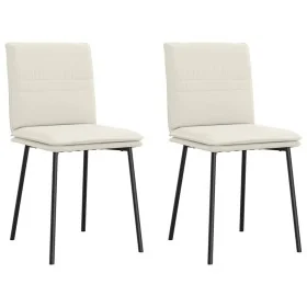 Sillas de comedor 2 unidades terciopelo crema von , Essstühle - Ref: Foro24-4101253, Preis: 93,09 €, Rabatt: %