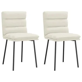 Sillas de comedor 2 unidades terciopelo crema by , dining chairs - Ref: Foro24-4101291, Price: 94,97 €, Discount: %