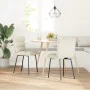 Sillas de comedor 2 unidades terciopelo crema de , Sillas de comedor - Ref: Foro24-4101291, Precio: 94,97 €, Descuento: %