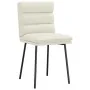 Sillas de comedor 2 unidades terciopelo crema de , Sillas de comedor - Ref: Foro24-4101291, Precio: 94,97 €, Descuento: %