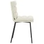 Sillas de comedor 2 unidades terciopelo crema de , Sillas de comedor - Ref: Foro24-4101291, Precio: 94,97 €, Descuento: %