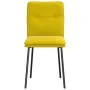Sillas de comedor 2 unidades terciopelo amarillo | Tu tienda online para hogar, jardín y más Foro24.es