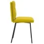 Sillas de comedor 2 unidades terciopelo amarillo | Tu tienda online para hogar, jardín y más Foro24.es