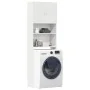 Armario de lavadora madera ingeniería blanco 64x24x190 cm by , Accessories for washing machines and dryers - Ref: Foro24-8591...