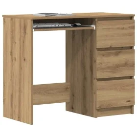 Escritorio de madera de ingeniería roble artisan 90x45x76 cm von , Schreibtische - Ref: Foro24-861143, Preis: 106,17 €, Rabat...