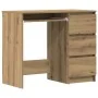Escritorio de madera de ingeniería roble artisan 90x45x76 cm de , Escritorios - Ref: Foro24-861143, Precio: 106,17 €, Descuen...