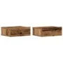 Mesitas de noche flotantes 2 uds madera vieja 40x32x15 cm by , Nightstands - Ref: Foro24-861120, Price: 55,93 €, Discount: %