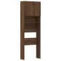 Armario de lavadora madera ingeniería roble marrón 64x24x190 cm von , Zubehör für Waschmaschinen und Trockner - Ref: Foro24-8...