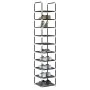Zapatero 10 niveles negro 33x33x174 cm tejido no tejido by , Shoe racks and shoe organizers - Ref: Foro24-4100615, Price: 25,...