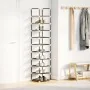 Zapatero 10 niveles negro 33x33x174 cm tejido no tejido by , Shoe racks and shoe organizers - Ref: Foro24-4100615, Price: 25,...