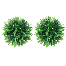 Bolas de boj artificial con luces LED 2 unidades 30 cm von , Künstliche Flora - Ref: Foro24-3335900, Preis: 48,00 €, Rabatt: %