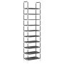 Zapatero 10 niveles negro 44x28x180 cm tejido no tejido by , Shoe racks and shoe organizers - Ref: Foro24-4100620, Price: 22,...