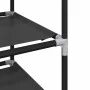 Zapatero 10 niveles negro 44x28x180 cm tejido no tejido by , Shoe racks and shoe organizers - Ref: Foro24-4100620, Price: 22,...