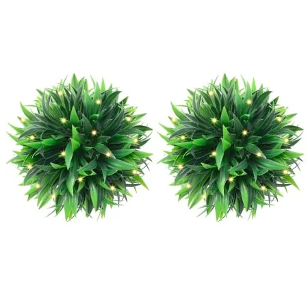 Bolas de boj artificial con luces LED 4 unidades 15 cm von , Künstliche Flora - Ref: Foro24-3335898, Preis: 46,00 €, Rabatt: %