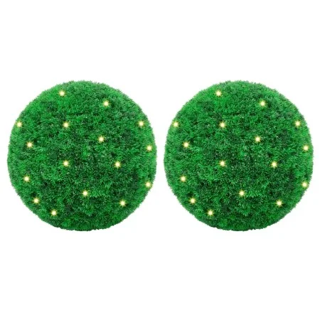 Bolas de boj artificial con luces LED 2 unidades 52 cm by , artificial flora - Ref: Foro24-3335909, Price: 142,31 €, Discount: %