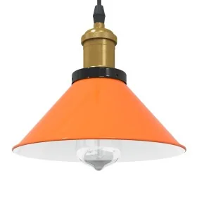 Lámpara colgante regulable altura E27 naranja brillante Ø 22cm by , Lamps - Ref: Foro24-4103448, Price: 29,10 €, Discount: %
