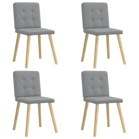 Sillas de comedor 4 unidades tela gris claro von , Essstühle - Ref: Foro24-3315168, Preis: 193,14 €, Rabatt: %