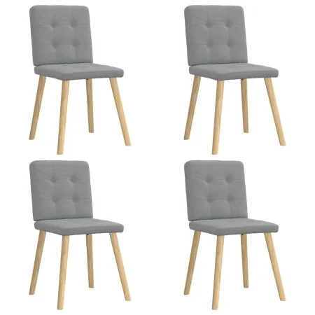 Sillas de comedor 4 unidades tela gris claro by , dining chairs - Ref: Foro24-3315168, Price: 193,14 €, Discount: %