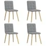 Sillas de comedor 4 unidades tela gris claro by , dining chairs - Ref: Foro24-3315168, Price: 193,14 €, Discount: %