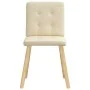 Sillas de comedor 4 unidades tela color crema | Tu tienda online para hogar, jardín y más Foro24.es