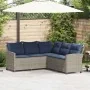 Sofá en forma de L con cojines ratán sintético gris de , Conjuntos de jardín - Ref: Foro24-365419, Precio: 305,82 €, Descuent...