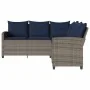 Sofá en forma de L con cojines ratán sintético gris de , Conjuntos de jardín - Ref: Foro24-365419, Precio: 305,82 €, Descuent...