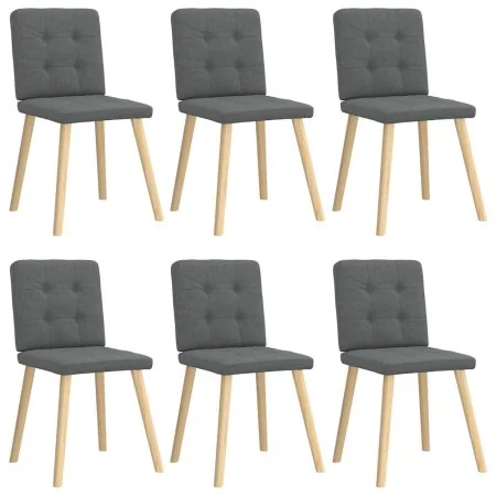 Sillas de comedor 6 unidades tela gris oscuro by , dining chairs - Ref: Foro24-3315439, Price: 288,54 €, Discount: %