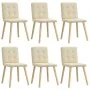 Sillas de comedor 6 unidades tela color crema von , Essstühle - Ref: Foro24-3315445, Preis: 288,54 €, Rabatt: %