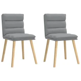 Sillas de comedor giratorias 2 unidades tela gris claro von , Essstühle - Ref: Foro24-4101293, Preis: 109,95 €, Rabatt: %