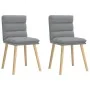 Sillas de comedor giratorias 2 unidades tela gris claro de , Sillas de comedor - Ref: Foro24-4101293, Precio: 109,95 €, Descu...