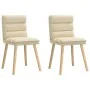 Sillas de comedor 2 unidades tela color crema von , Essstühle - Ref: Foro24-4101300, Preis: 111,31 €, Rabatt: %