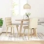 Sillas de comedor 2 unidades tela color crema von , Essstühle - Ref: Foro24-4101300, Preis: 111,31 €, Rabatt: %