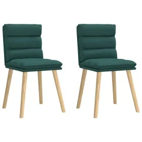 Sillas de comedor 2 unidades tela verde oscuro von , Essstühle - Ref: Foro24-4101298, Preis: 109,95 €, Rabatt: %