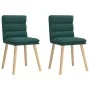 Sillas de comedor 2 unidades tela verde oscuro by , dining chairs - Ref: Foro24-4101298, Price: 109,95 €, Discount: %