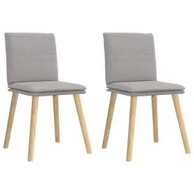 Sillas de comedor 2 uds tela gris nube by , dining chairs - Ref: Foro24-4101264, Price: 109,08 €, Discount: %