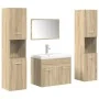 Juego de muebles de baño 5 pzas madera ingeniería roble Sonoma by , Bathroom furniture - Ref: Foro24-3325030, Price: 287,53 €...