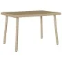 Mesa centro jardín rectangular beige 60x40x37cm ratán sintético de , Mesas de jardín - Ref: Foro24-4104053, Precio: 32,54 €, ...